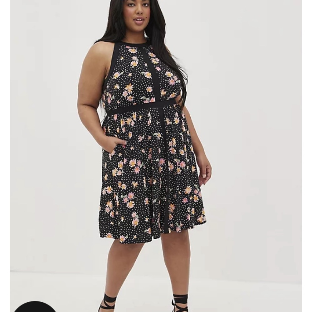 Torrid size 3 Halter Skater Dress